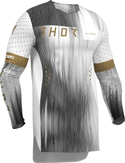 Lehký a pružný motokrosový - enduro dres THOR SPORTMODE VANISH barva bílá/černá