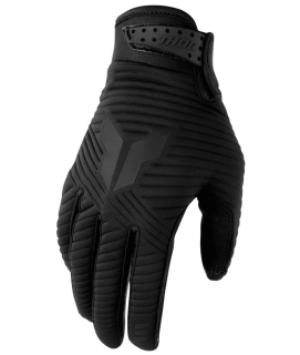 Motokrosové / enduro / mtb rukavice n navrženy pro jízdu v chladnějším počasí THOR LAUNCHMODE COLD WEATHER barva černá