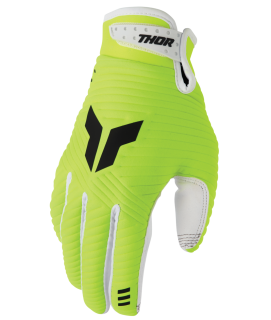 Motokrosové / enduro / mtb rukavice n navrženy pro jízdu v chladnějším počasí THOR LAUNCHMODE COLD WEATHER barva acid fluo