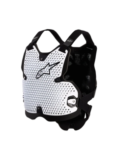 Tělový chránič/chránič hrudníku a zad ALPINESTARS BIONIC ACTION CHEST PROTECTOR 6700127-21 barva bílá/černá, velikost M/L pro obvod hrudníku 98-108 cm, výška postavy 164-182 cm  