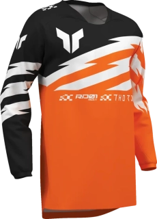 Dětský sportovní motokrosový / MTB dres THOR LAUNCHMODE SHOCKIE barva oranžová/černá
