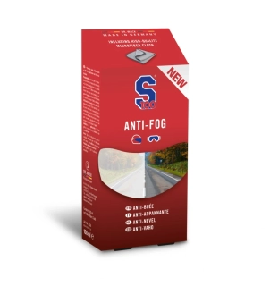 a Sada přípravků pro ošetření přilby S100 ANTIFOG 100 ml včetně utěrky z mikrovlákna