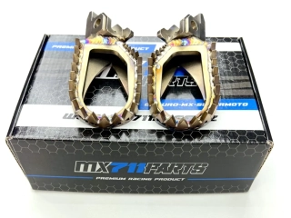 Motocyklové nerezové stupačky MX711 PEGS NERO pro HONDA CRF 250 rok 2022-2025