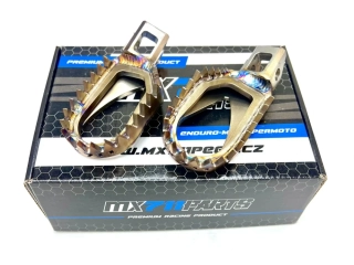 Motocyklové nerezové stupačky MX711 PEGS NERO pro KTM SXF 250/350/450 rok 2016-2022