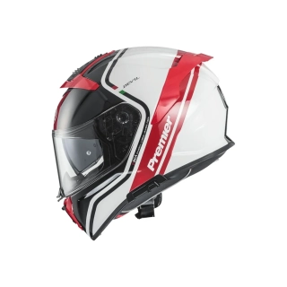 a Motocyklová integrální přilba PREMIER PREMIER HELMETS HELMET DEVIL PH barva červená/bílá/černá lesklá velikost XS