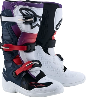 Dětské motokrosové boty / MX obuv ALPINESTARS TECH 7S barva mílá/navy/fialová 