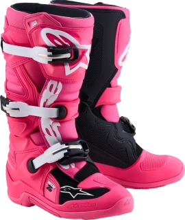 Dětské motokrosové boty / MX obuv ALPINESTARS TECH 7S barva černá/růžová/bílá
