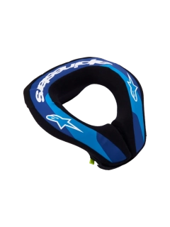 Dětský chránič krku pro motokros, MTB a karting ALPINESTARS SEQUENCE YOUTH NECK ROLL barva černá/modrá 