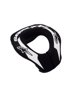 Dětský chránič krku pro motokros, MTB a karting ALPINESTARS SEQUENCE YOUTH NECK ROLL barva černá/bílá