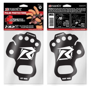 a Chrániče dlaní / vložky do rukavic proti puchýřům  RISK RACING PALM SAVER PROTECTOR barva černá/bílá - 1 pár vel. XL