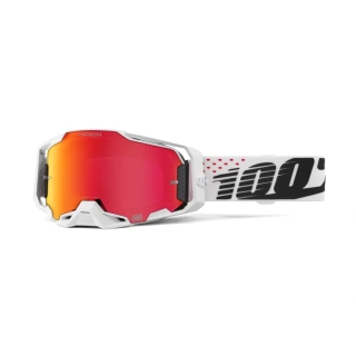 Motokrosové brýle 100% ARMEGA INVICTA 50003-10025 - zrcadlové červené sklo hiper