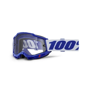 Motokrosové brýle 100% ACCURI 2 ENDURO MOTO barva modrá/bílá, s čirým dvojitým objektivem