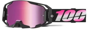 Motokrosové / enduro brýle 100% ARMATIC BODINO zrcadlový růžový objektiv, 50060-10018