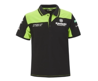 A Pánské polo triko KAWASAKI MXGP POLO barva černá/zelená, velikost L