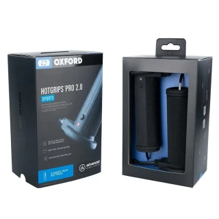 Vyhřívané rukojeti s integrovaným ovládáním - gripy na motocykl OXFORD HOTGRIPS PRO 2.0 SPORT EL402 pro řídítka o průměru 7/8" (22 mm)