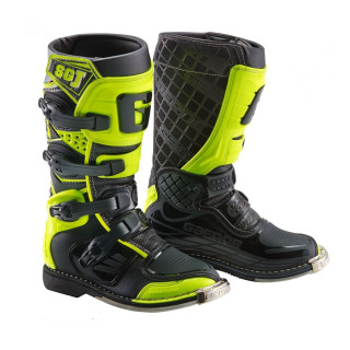 Dětské motokrosové boty SGJ / SG-J barva černá/fluo žlutá