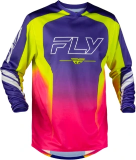 Motokrosový / enduro dres FLY RACING F-16 /F16 RAZE barva fialová/červená/žlutá