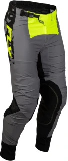 Lehké a maximálně pohodlné motokrosové kalhoty FLY RACING LITE FLAKE USA 2027 barva černá/šedá/hi vis žlutá fluo