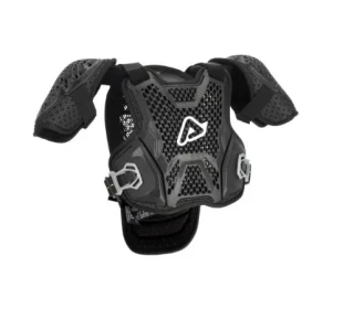 a Dětský motokrosový hrudní/zádový/ramenní chránič ACERBIS SOFT RACE KIDS barva černá velikost S/M pro výšku postavy 125 cm až 140 cm 