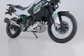 Kryt pod motor motocyklu SW-MOTECH pro moto KAWASAKI KLE500 / KLE500 SE rok 2026 a výše barva stříbrná