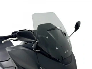 Plexi motocyklu WRS verze INTERMEDIO pro HONDA FORZA 750 rok 2025-2026 barva kouřová, výška 48,5 cm (1,3 cm nižší než originál)