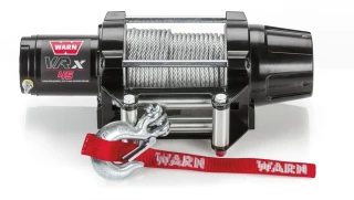 Elektrický naviják pro ATV a UTV WARN 101045 s ocelovým lanem MODEL VRX 45 tažná síla 2041 kg (4 500 lb), délka lana 15,24 m x průměr 5,6 mm