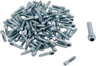 Hřeby do pneumatik s karbidovou špičkou WOODY'S SCREWS TWIST WST-0625-100 délka  25 mm, balení 100 kusů  