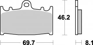 Brzdové destičky SUZUKI RG F GAMMA 125 92-