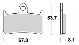 Brzdové destičky HONDA CB 900 F HORNET 02-06