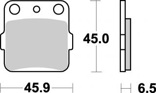 Brzdové destičky HONDA CR 80 90-96