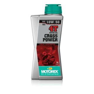 Plně syntetický vysoce výkonný motorový olej MOTOREX CROSS POWER 4T 10W 50 balení 1 litr