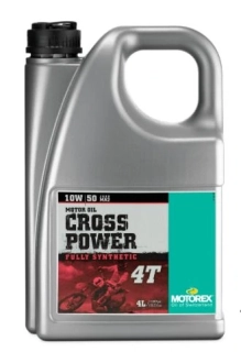 Plně syntetický vysoce výkonný motorový olej MOTOREX CROSS POWER 4T 10W 50 balení 4 litry