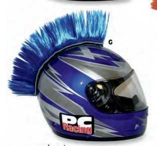 A Kohout - příčesek na přilbu PC RACING MOHAWKS modrá G