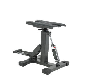 Výškově nastavitelný stojan pro motokrosové motorky / motokrosový stojan s tlumičem DRC HC2 LIFT STAND černý nosnost 150 kg