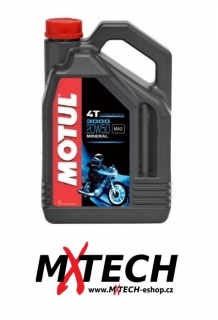Minerální olej MOTUL 3000 4T 20W50 balení 4 litry