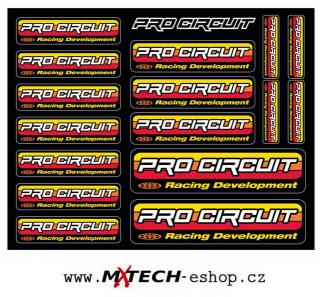 Set samolepek PRO CIRCUIT DECALS SHEET 33 x 26 cm