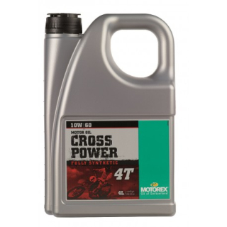Plně syntetický vysoce výkonný motorový olej MOTOREX CROSS POWER 4T 10W 60 balení 4 litry