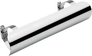 Kryt svodu výfuku COBRA UNIVERSAL HEAT SHIELD průměr 50,8 mm, délka délka 178 mm - leštěný chrom