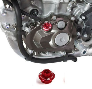 Zátka nalévacího otvoru oleje ZETA Oil Filler Plug Honda CR / CRF viz popis, barva červená 