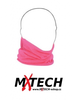 Nákrčník ZANHEADGER REVERSIBLE NECK GAITER PINK/HI-VIZ LIME