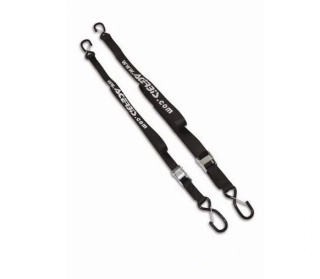 Upínací kurty s háky - přepravní popruhy ACERBIS TIE DOWNSEXTRA SILNÉ délka 205 cm, šíře popruhu 3,5 cm, barva černá - pár