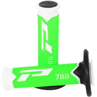 Třívrstvé GRIPY MX PROGRIP 788 WHITE/BLACK/FLUO GREEN