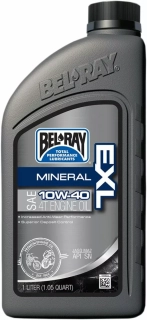 Minerální olej BEL-RAY EXL MINERAL 10W-40 4T ENGINE OIL balení 1 litr 