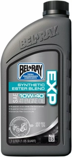 Olej BEL-RAY EXP 10W-40 SYNTHETIC ESTER BLEND 4T ENGINE OIL balení 1 litr 