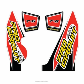 Set samolepek na výfuk PRO CIRCUIT YAMAHA YZ 250F EXHAUST STICKER KIT T-6