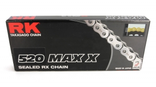 Řetěz RK 520 X KROUŽEK - barva zlatá - 120 článků