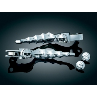 Set páček KURYAKYN ZOMBIE LEVERS pro HARLEY DAVIDSON chrom