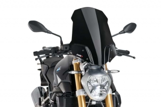 Plexi PUIG TOURING BMW F 1200 R 2015-2017 ČERNÉ