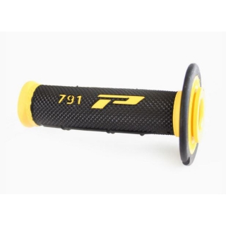 Dvouvrstvé motokrosové rukojeti - gripy Progrip 791 BLACK/YELLOW