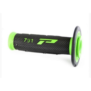 Dvouvrstvé motokrosové rukojeti - gripy Progrip 791 BLACK/GREEN